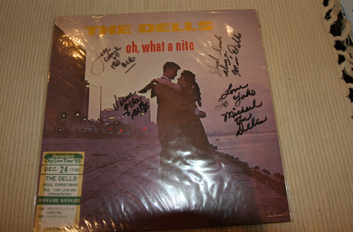 DELLS - OH, WHAT A NITE - ORIGINAL SIGNED